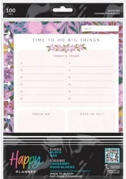 HAPPY PLANNER BLOCK CLASSIC BLOOM 100H