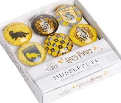 HARRY POTTER: HUFFLEPUFF GLASS MAGNET SET (SET OF 6)