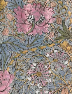 LIBRETA TAPA DURA GRANDE MORRIS PINK HONEYSUCKLE