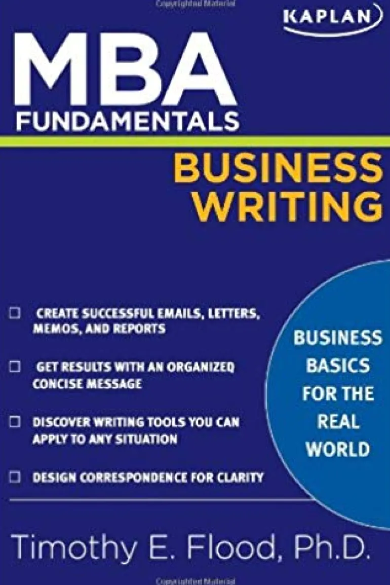 MBA FUNDAMENTALS BUSINESS WRITING