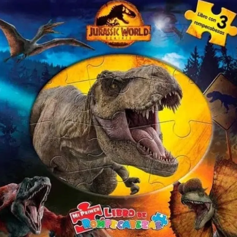 MI PRIMER LIBRO DE ROMPECABEZAS - JURASSIC WORLD
