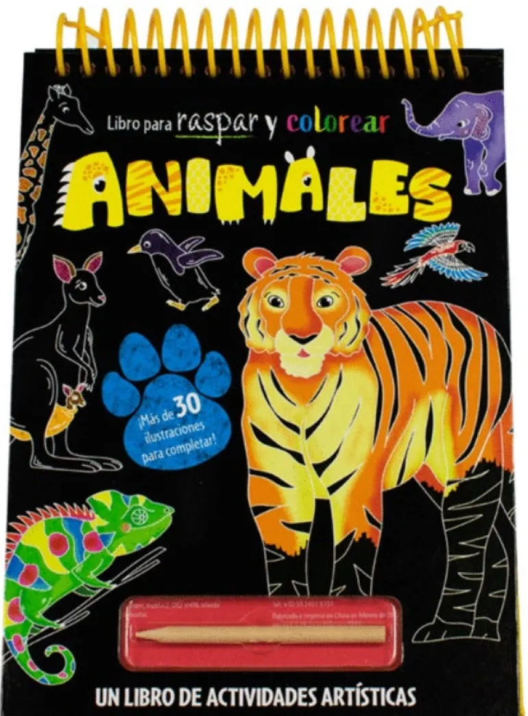 RASPAR Y COLOREAR: ANIMALES