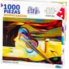 ROMPECABEZAS 1000 METALLIC PINTURA ARTE GUITARRA FLINK