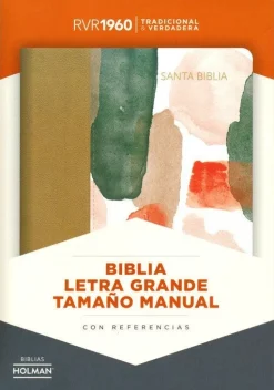 RVR 1960 BIBLIA LETRA GRANDE TAMANO MANUAL MULTICOLOR, SIMIL PIE