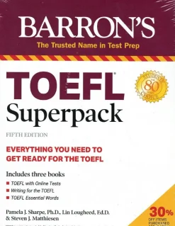TOEFL SUPERPACK: 3 BOOKS + PRACTICE TESTS + AUDIO ONLINE
